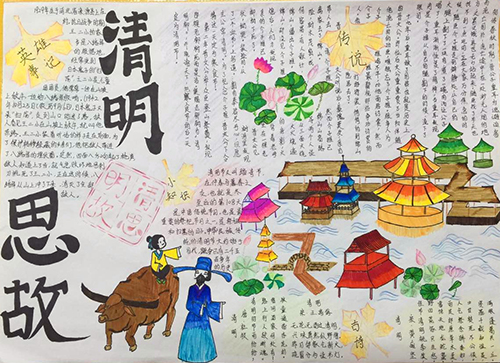 南昌現(xiàn)代外國語學(xué)校（象湖校區(qū)） 組織開展“我們的節(jié)日·清明”節(jié)日小報評比活動