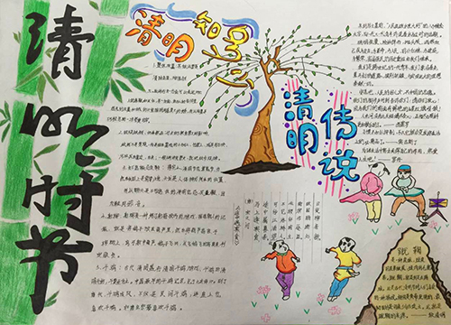 南昌現(xiàn)代外國語學(xué)校（象湖校區(qū)） 組織開展“我們的節(jié)日·清明”節(jié)日小報評比活動