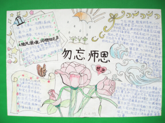 現(xiàn)外兩校區(qū)聯(lián)合開展“感恩母校”手抄報競賽